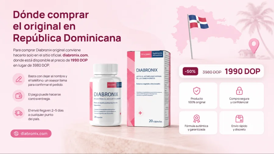 Diabronix — envase original para pedir en el sitio oficial en República Dominicana