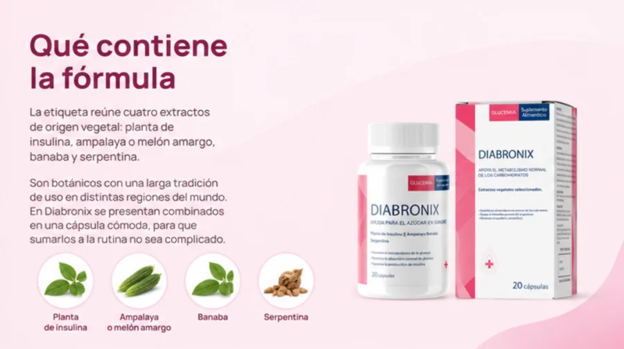 Diabronix — extractos vegetales de la fórmula