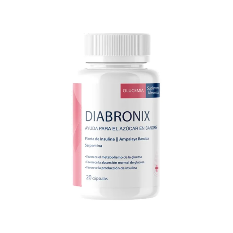 Diabronix — envase del complemento en cápsulas, 20 cápsulas